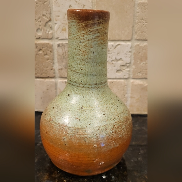 Antique Handmade Pine State Pottery of Sanford, NC Walter Owen Bottle Vase - Picture 5 of 13